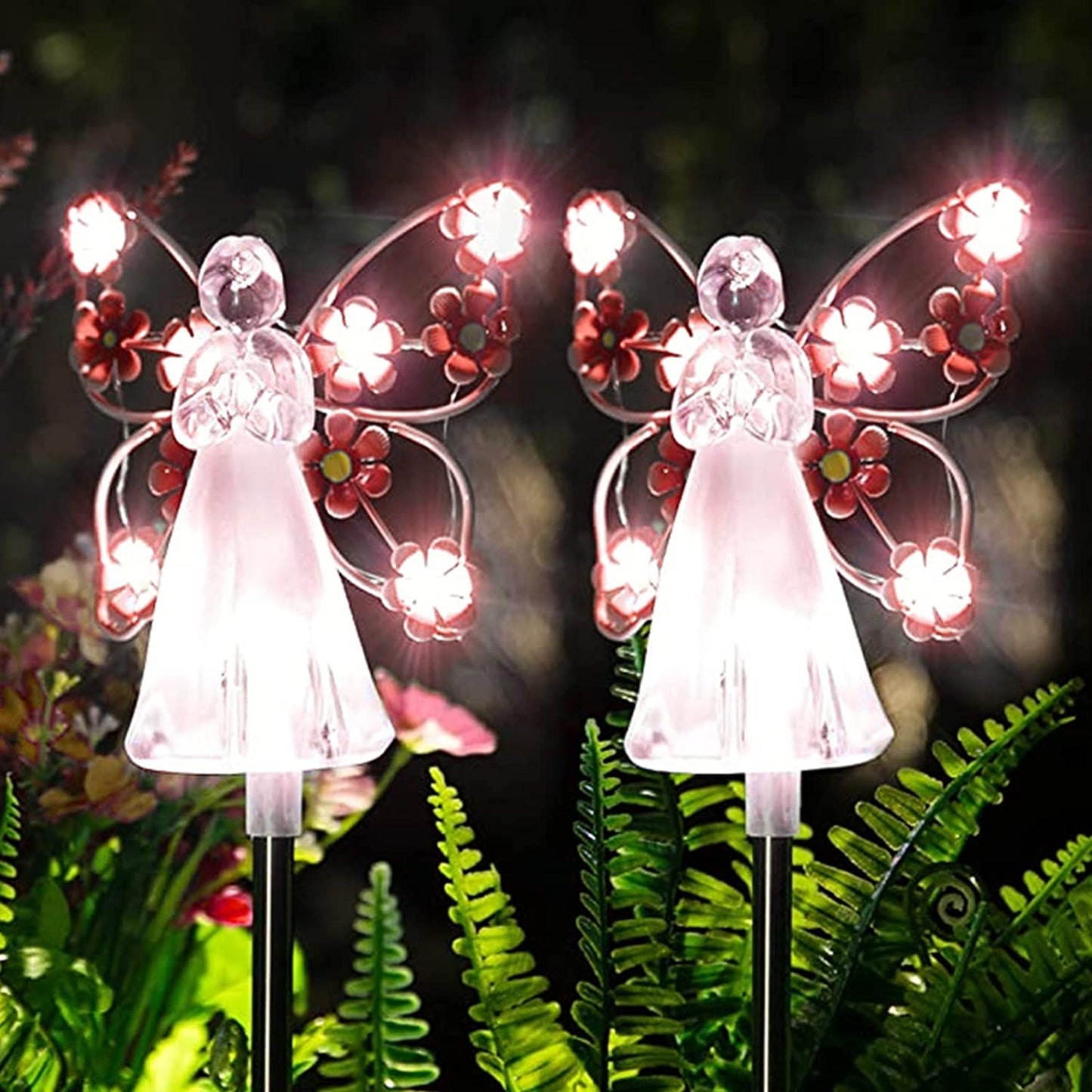 [LAST DAY -49% OFF]Waterproof 👼 Solar Angel lights🌳