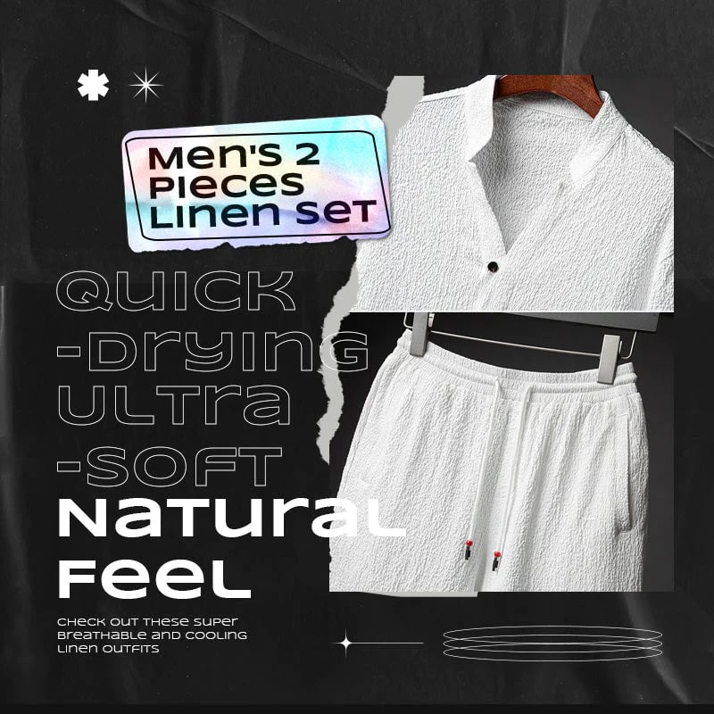 Men's 2 Piece Linen Summer Set