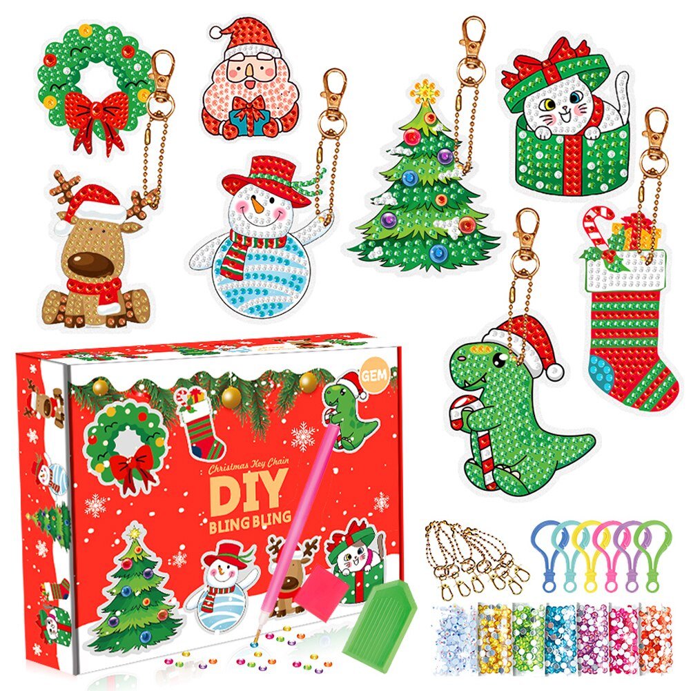 5D Christmas DIY Diamond Painted Set