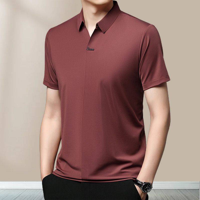 👔Hot Sale🔥Men's Casual Summer Lapel Breathable Anti-Wrinkle T-Shirt