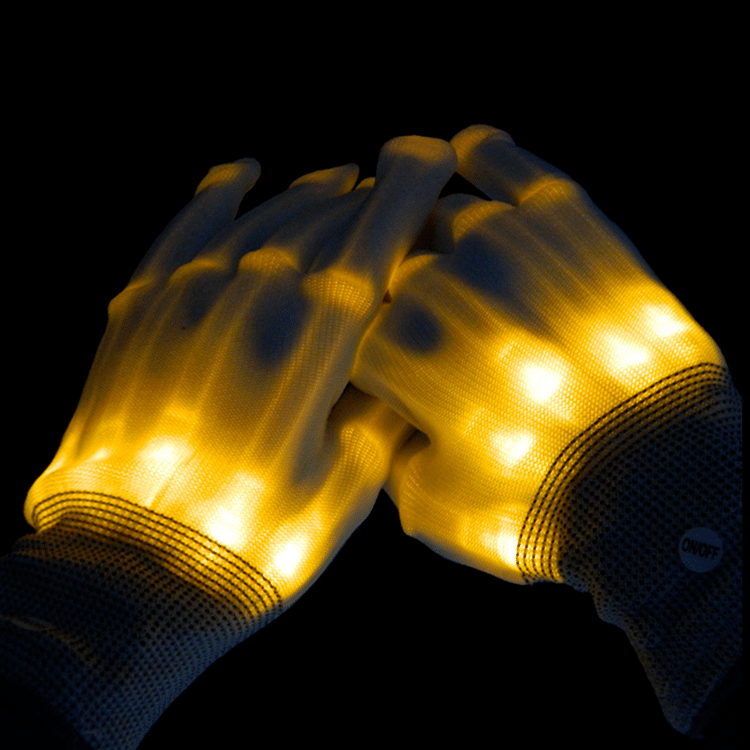 [Halloween gifts] Rainbow fluorescent glowing gloves