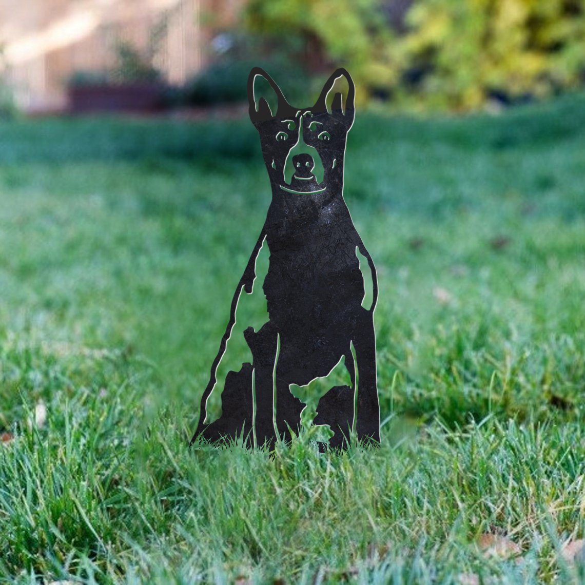 Basenji Metal Silhouette