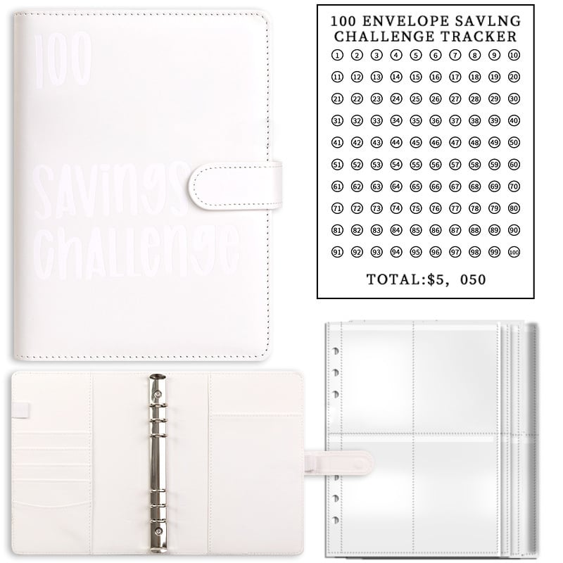 💞 Buy 2  Free Shipping ✉️100 Envelope Challenge Binder🔥Easy And fun Way To Save Almost $5050