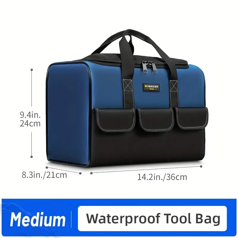 Heavy Duty Tool Bag With Wide Mouth For Tool Storage