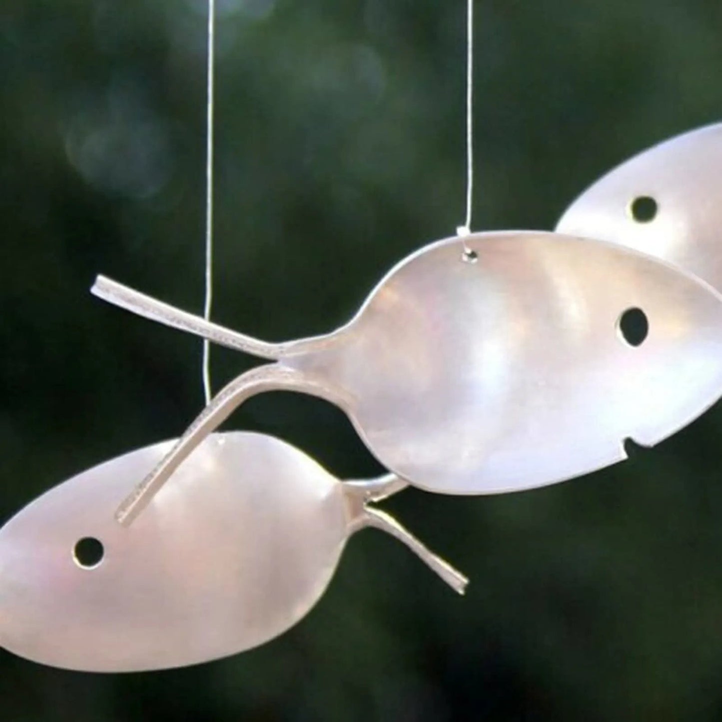 ❤️Handcrafted Fisherman's Spoon Fish Sculpture Wind Chime