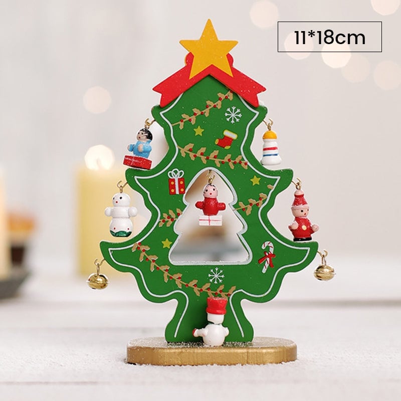 DIY Wooden Mini Christmas Tree Set