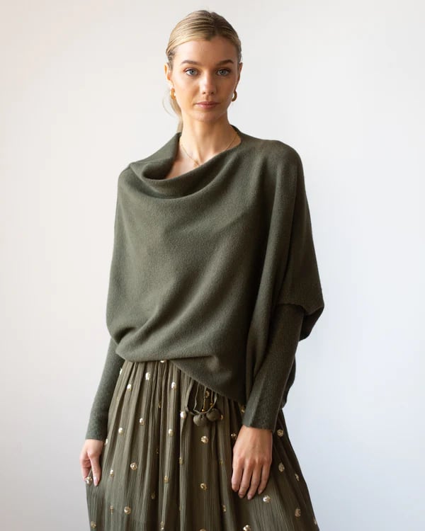 🎄Last Day Sale 49% OFF✨Asymmetric Draped Jumper