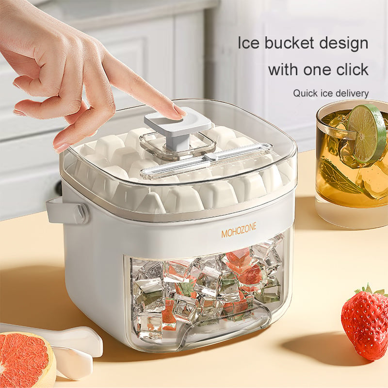 Portable Press-Open Ice Bucket