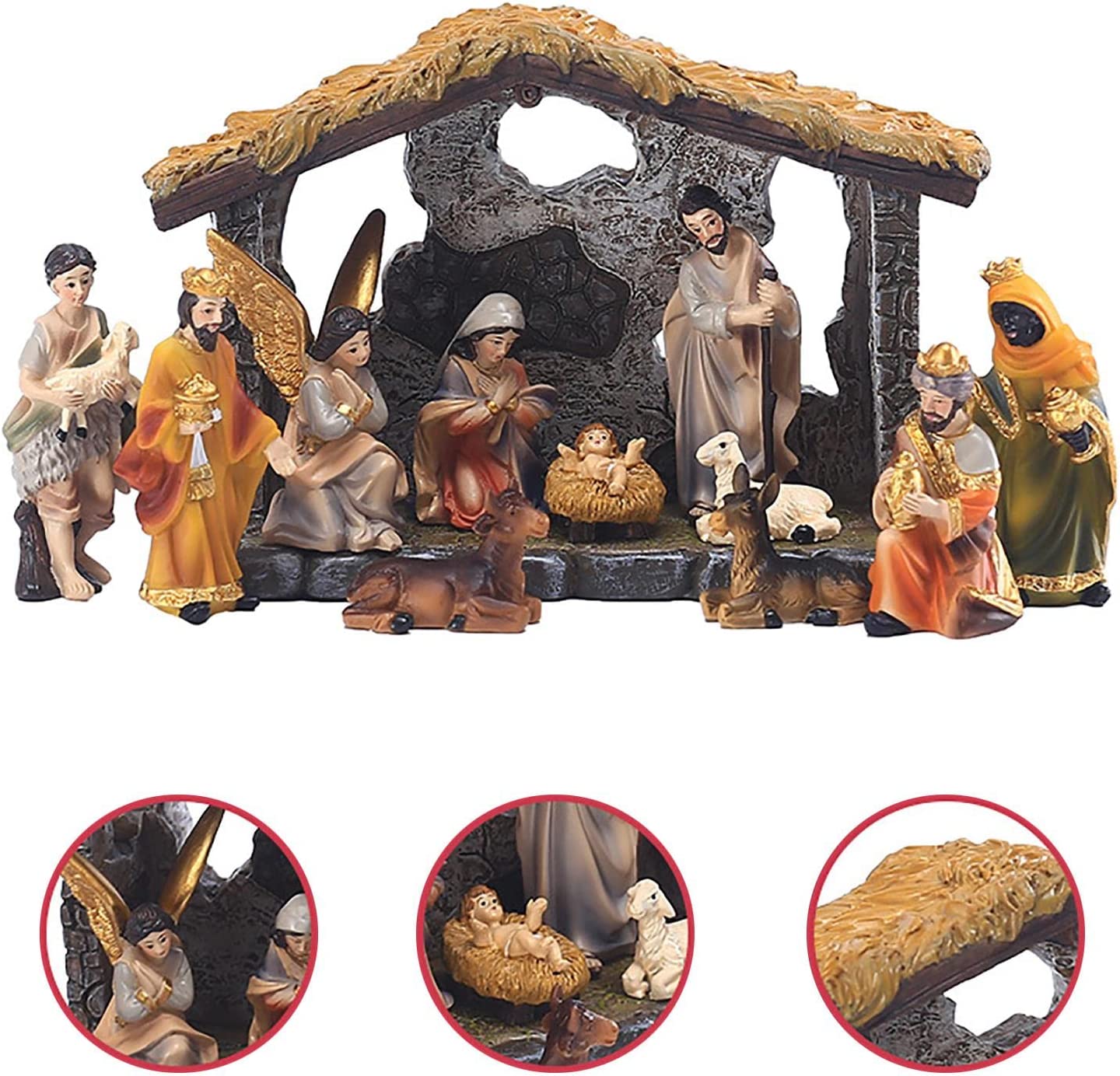 🎅Christmas Nativity Manger Scene Figurines Set