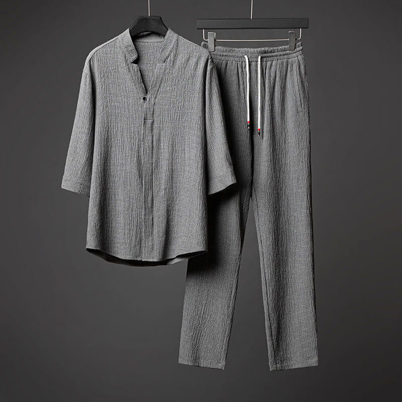 Men's 2 Piece Linen Summer Set