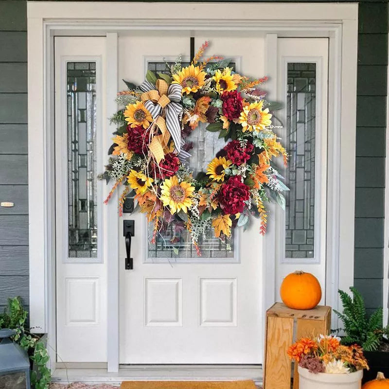 Sunflower Fall Wreath-Country French Wreath