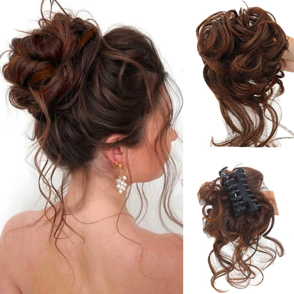 Buy 1 Get 1 Free - Curly Bun Hair Claw Clips