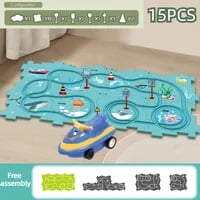 🔥Children's Educational Puzzle Track Car Play Set