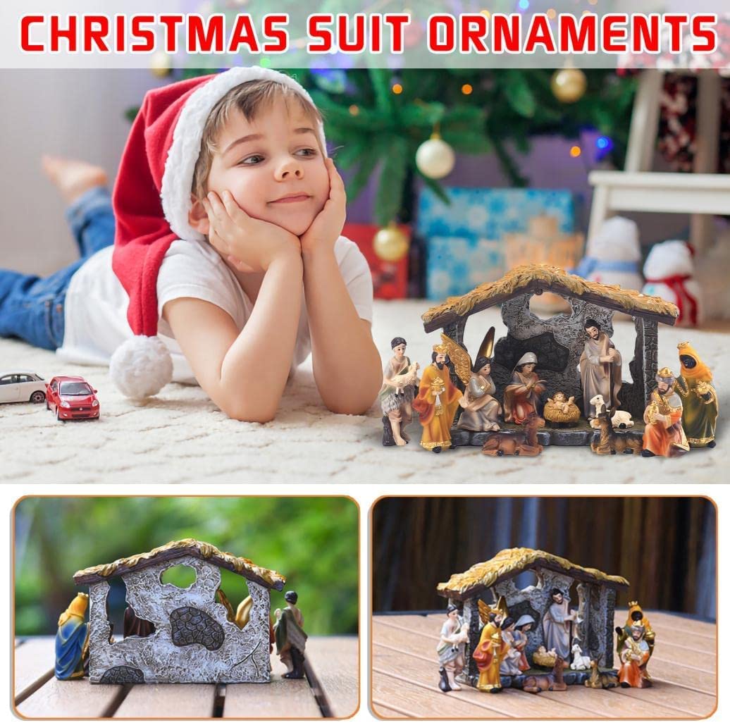 🎅Christmas Nativity Manger Scene Figurines Set