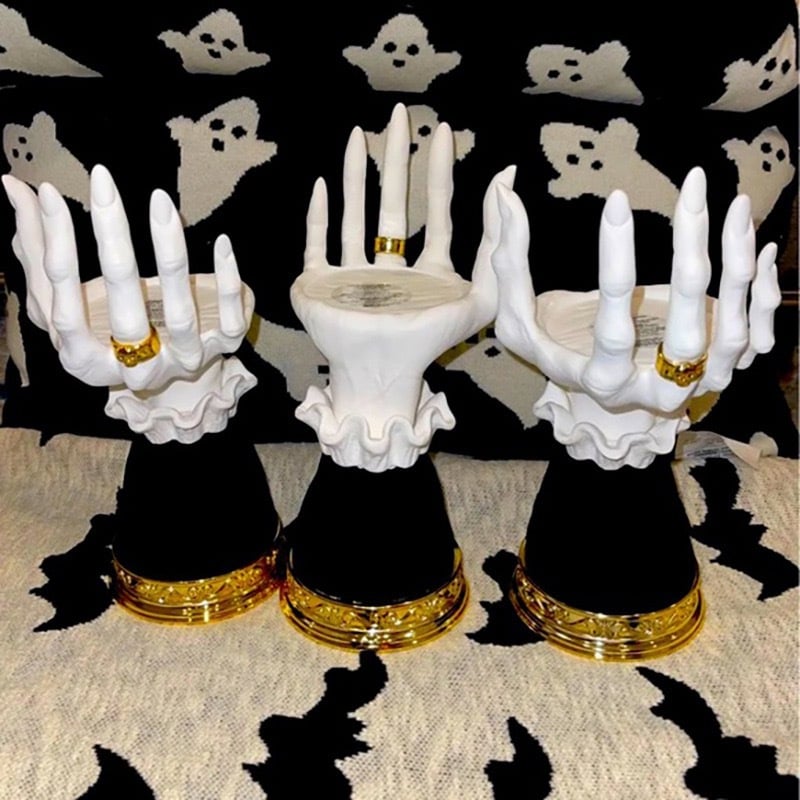 🔥Early Halloween Day Sale - 48% OFF🔥 Gothic Decor Candle Holder Witch Hand