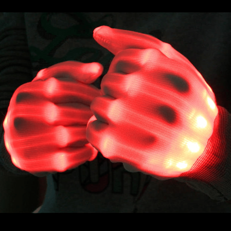 [Halloween gifts] Rainbow fluorescent glowing gloves