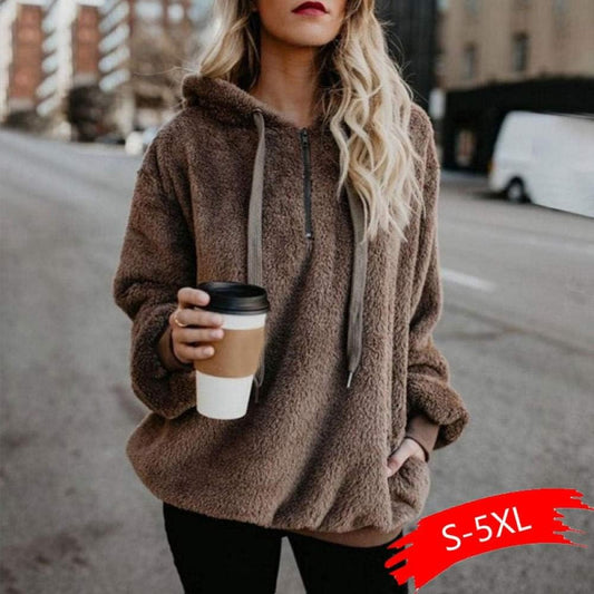 Women's Fleece Long Sleeve Teddy Hoodie 🔥 Buy 2 Free Shipping 🔥