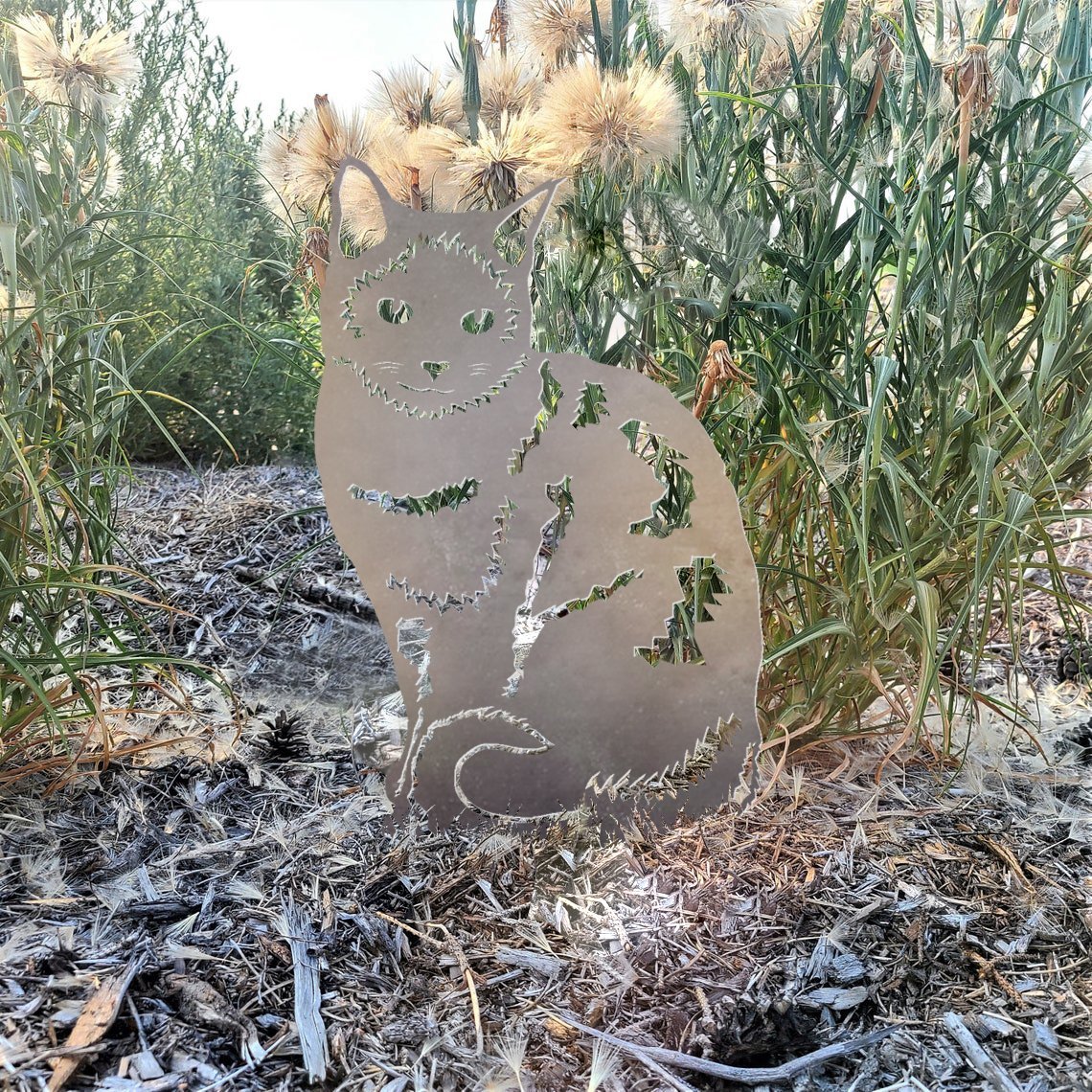 Siamese Cat Metal Silhouette