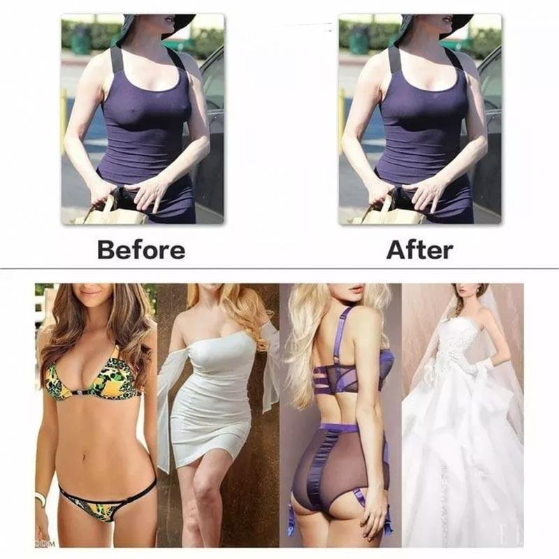 Spring Sale - 🌷Plus size Sexy Strapless Invisible Push Up Bra - 🌟Buy More Save More