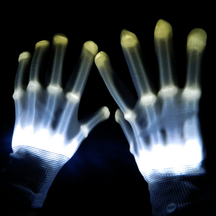 [Halloween gifts] Rainbow fluorescent glowing gloves