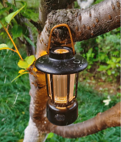 LED Mini Camping Lantern, Type-C Rechargeable Lamp, 4 modes, Emergency Flashlight, Decoration, Outdoor Portable Light