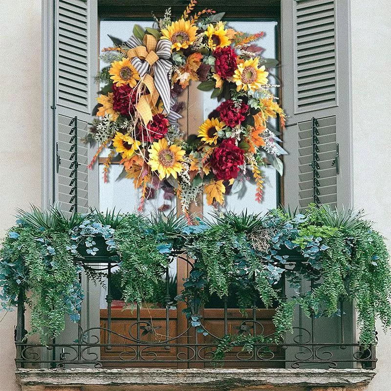 Sunflower Fall Wreath-Country French Wreath