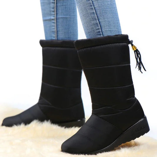 Women's Waterproof Winter Warm Cotton Boots