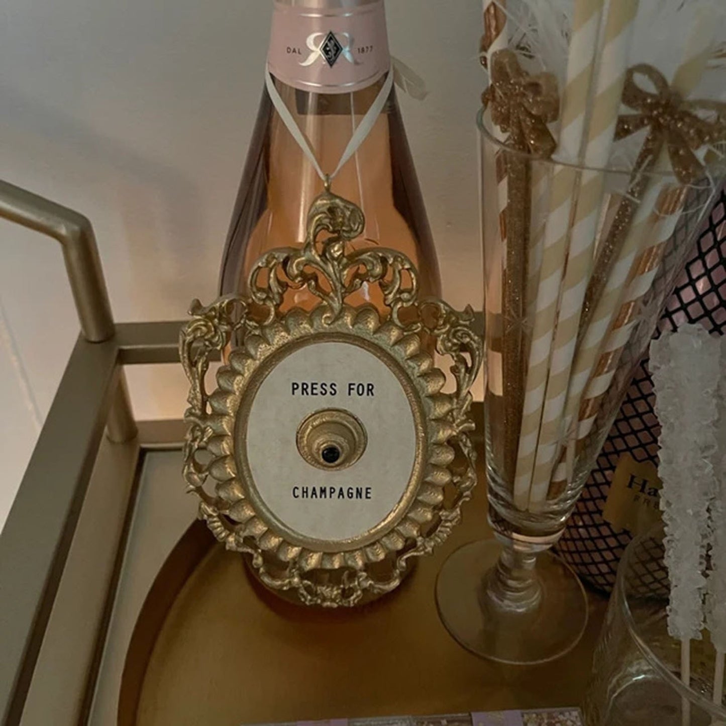 Press for Champagne Button,Press for Champagne Door Ring Bell