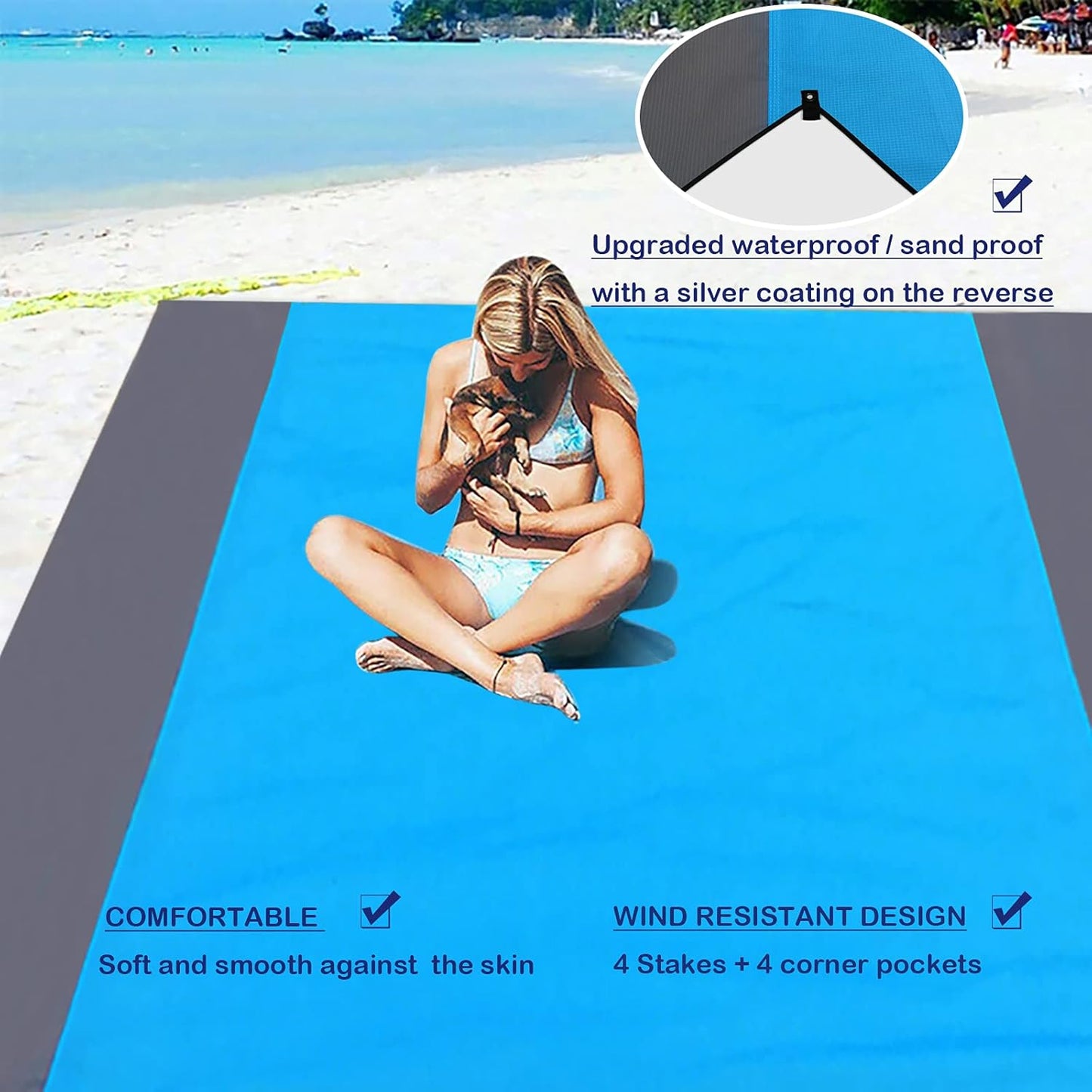 🔥Summer Hot Sale Promotion-49% OFF🤽‍♂️-Sand-Free Bliss Mat