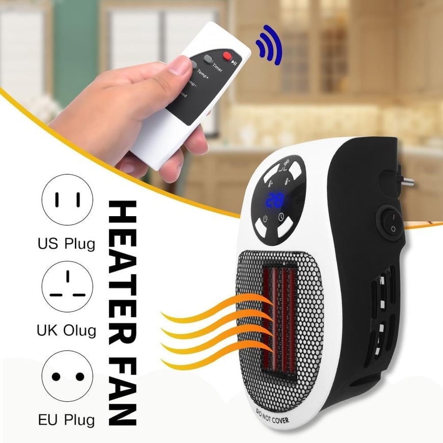 🔥Portable Electric Heater - Plug into the wall to warm the room