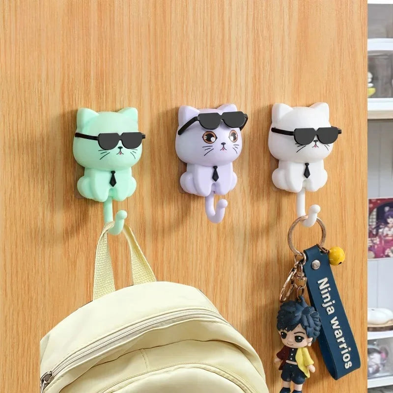 Sunglasses Cat Key Hook (4PCS)