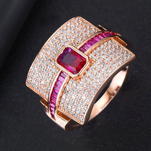 Monaco Design Luxury Statement Stackable Ring For Women