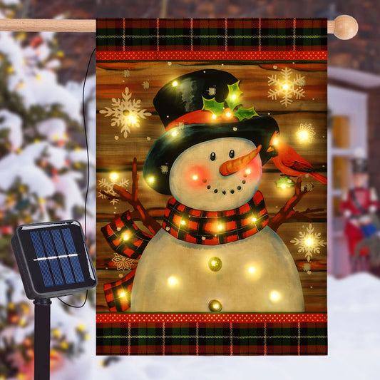 Christmas Solar Energe LED Garden Flags