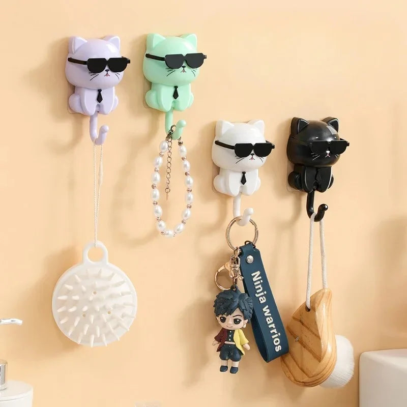 Sunglasses Cat Key Hook (4PCS)