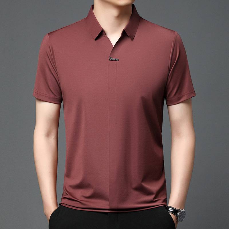 👔Hot Sale🔥Men's Casual Summer Lapel Breathable Anti-Wrinkle T-Shirt