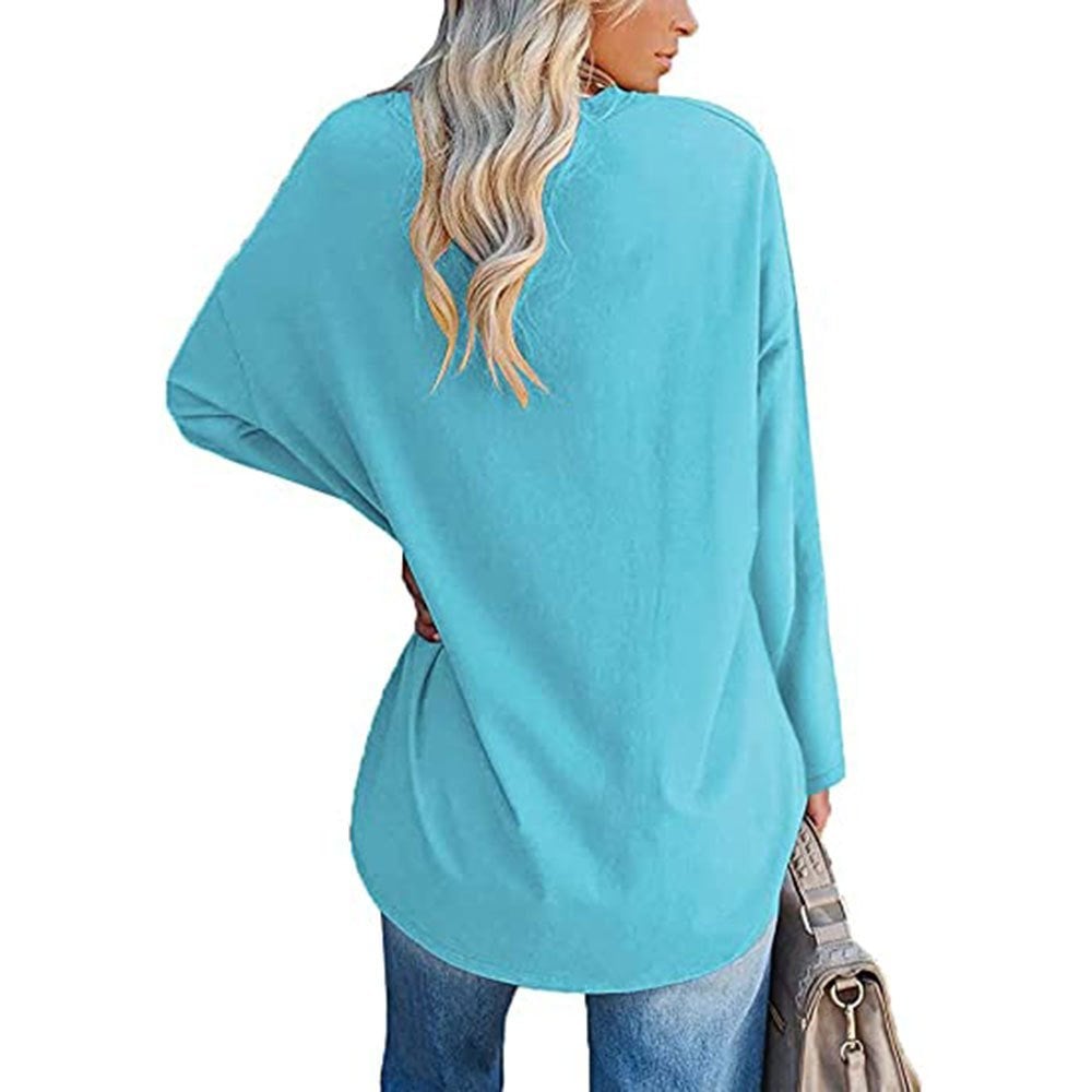 🔥Early Mother's Day Sale - 48% OFF💋Women's loose long sleeve fashion V-neck knit top