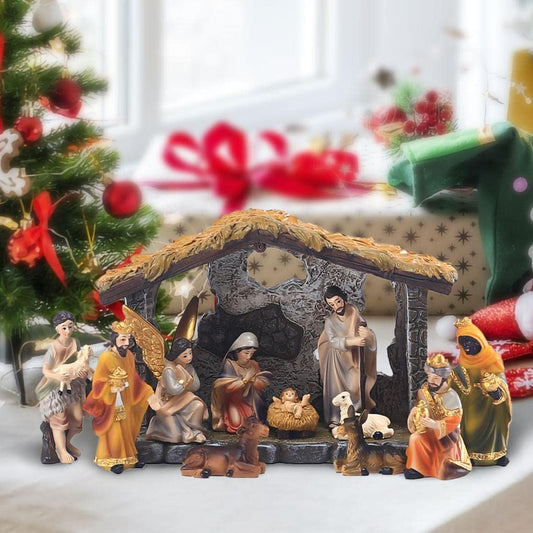 🎅Christmas Nativity Manger Scene Figurines Set