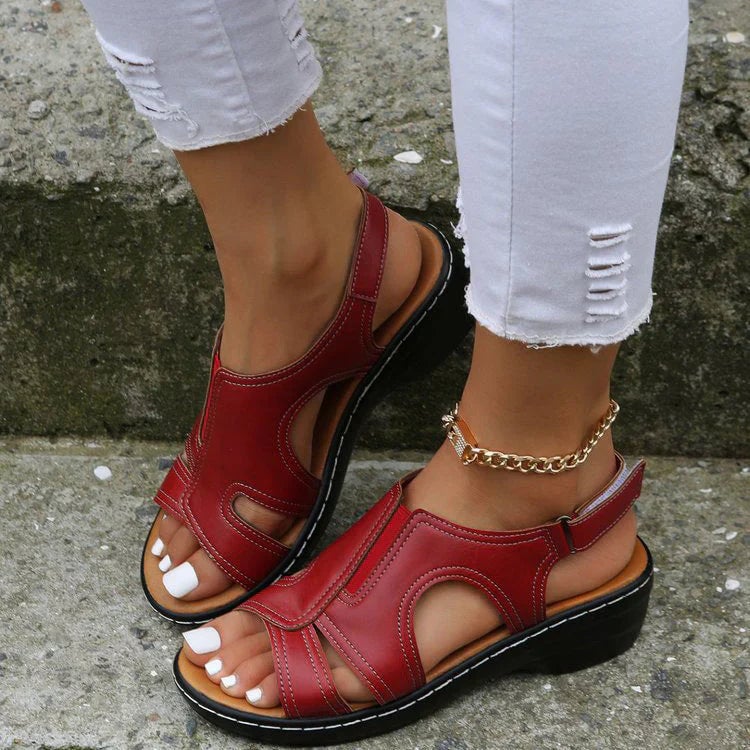 🔥49%OFF🔥Retro Wedge Heel Orthopedic Sandals