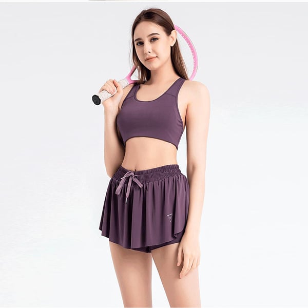 Women's Fitness Sports Bra High Waist Shorts Two Piece Set