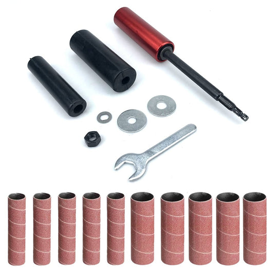 Multi-Surface Spindle Sander Adapter Kit with 10PCS Sandpaper