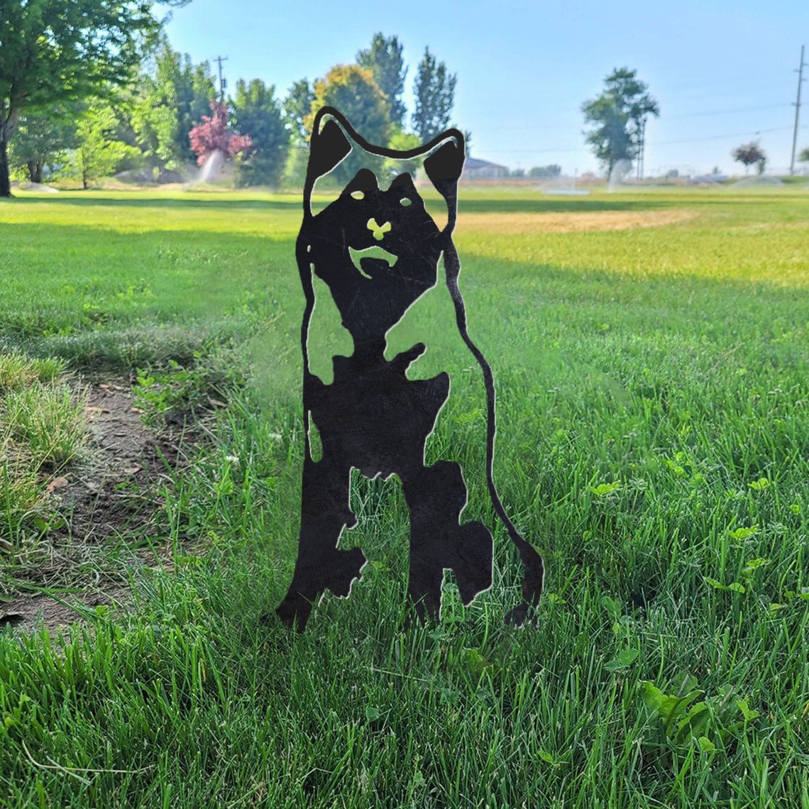 Siberian Husky Metal Silhouette