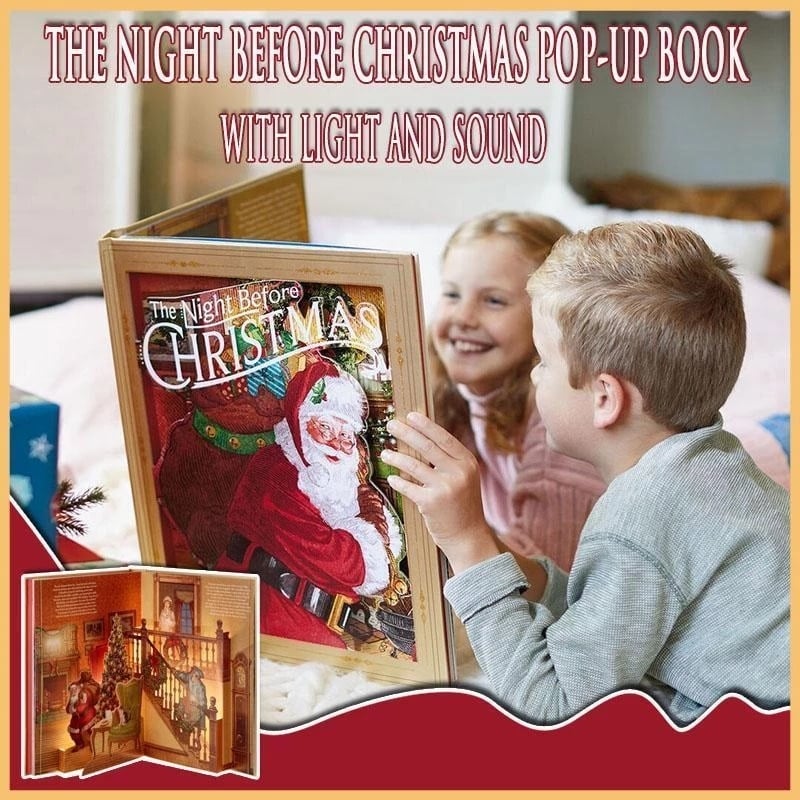 The Night Before Christmas Pop-Up Book(Light & Sound)