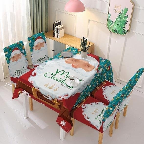 🎅Holiday Promotion 49% Off - Christmas Tablecloth Chair Cover Decoration