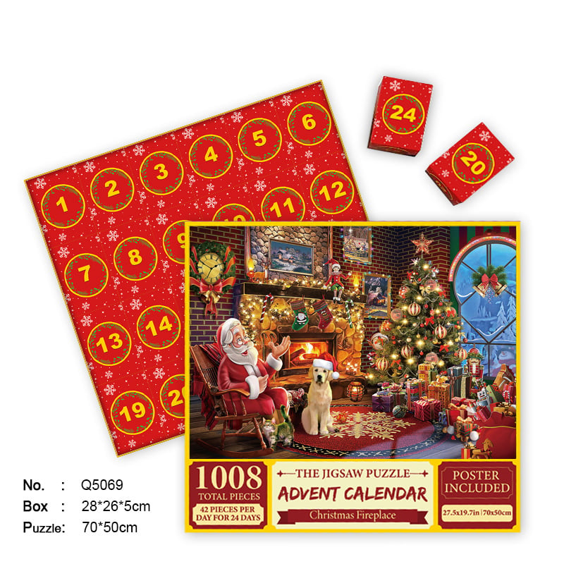 🎄2023 New Christmas Advent Calendar Jigsaw Puzzle 1000pcs🧩🎁(Buy 2 Free Shipping)