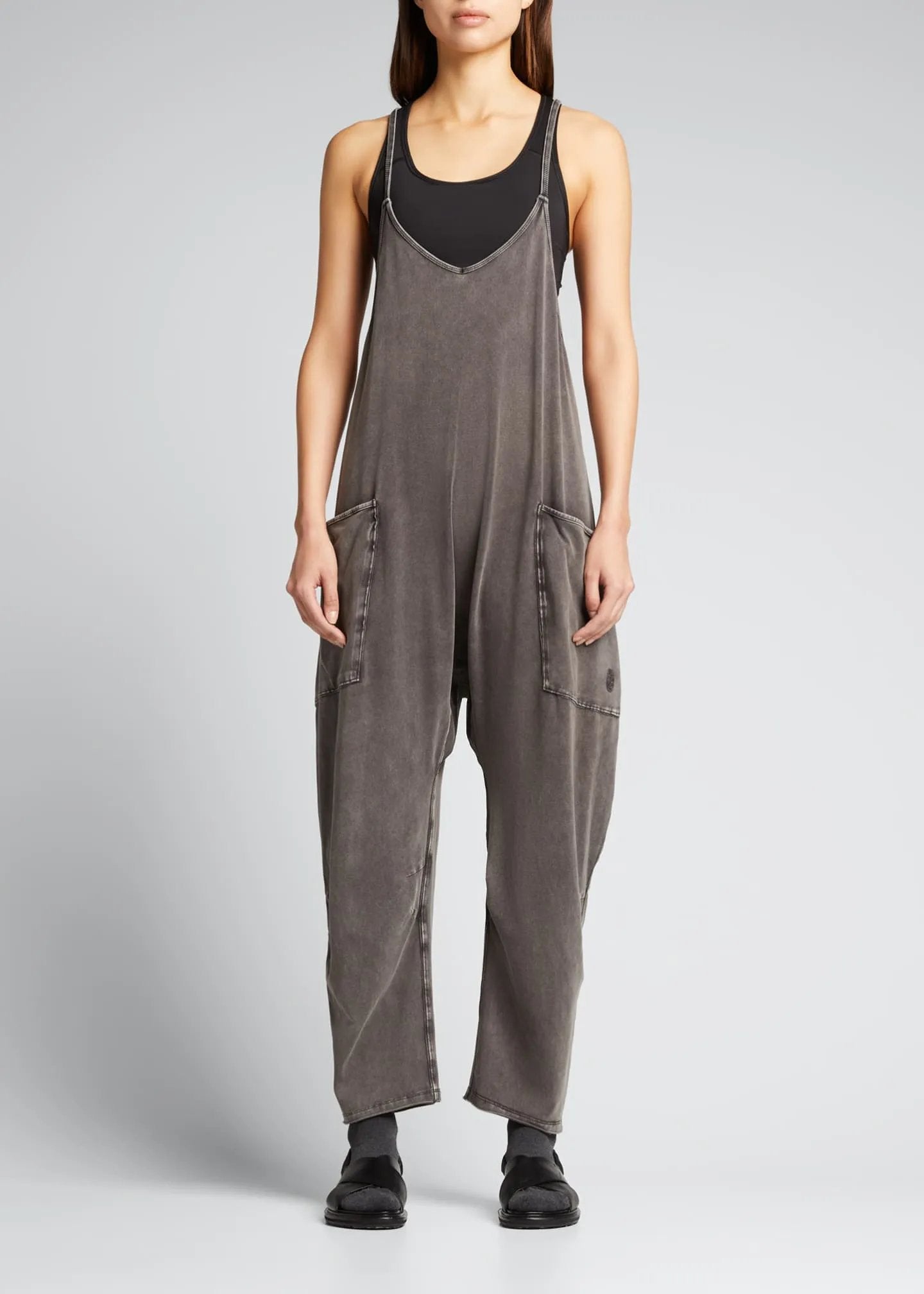 Womens Casual Wide Leg Jumpsuit