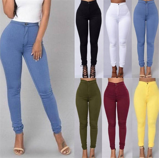 🔥Buy 2 Free Shipping🔥 Women High Waist Pencil Stretch Casual Denim Skinny Jeans