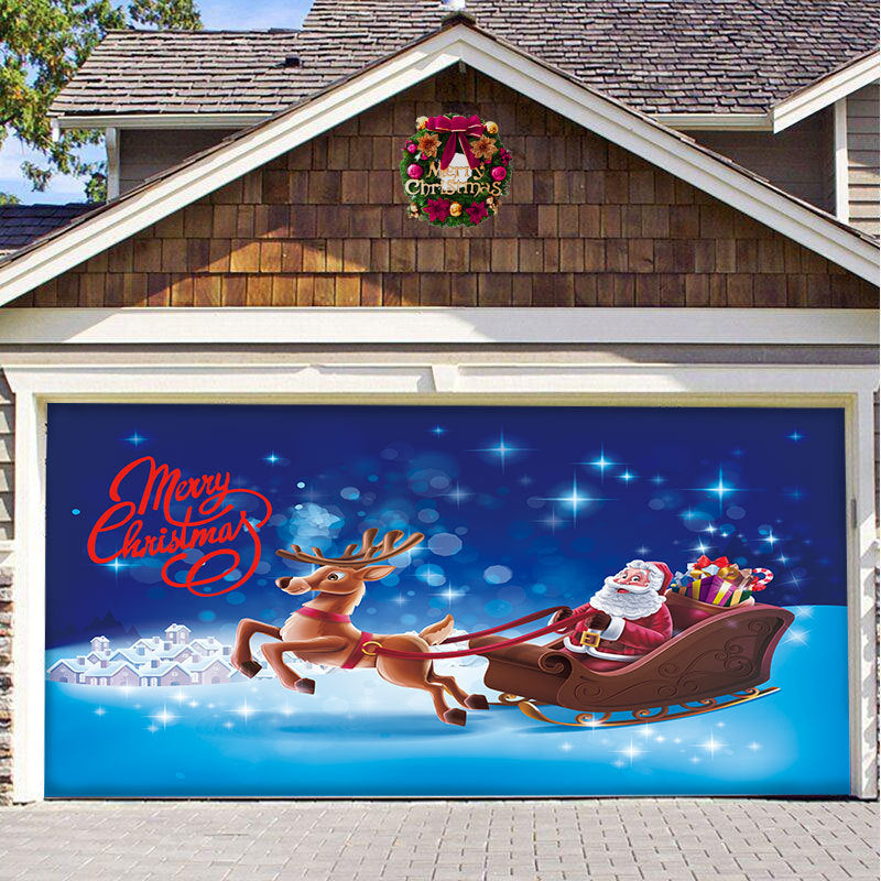 Christmas Carsge Door Banner Ornament