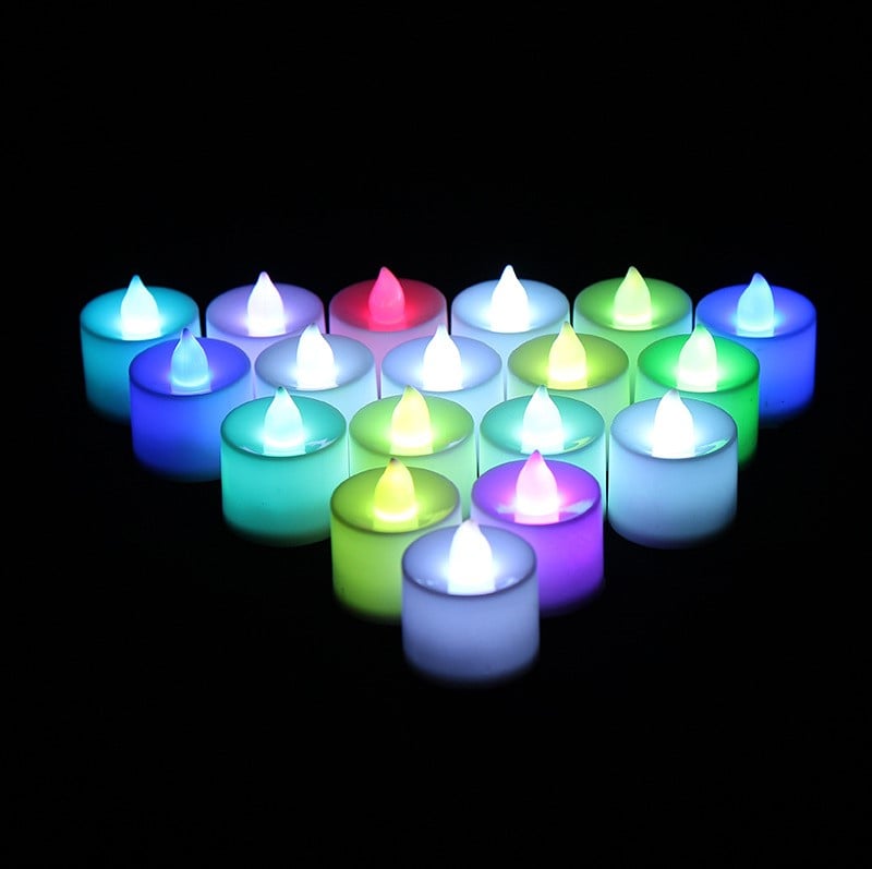 Colorful Flashing LED Candle Light