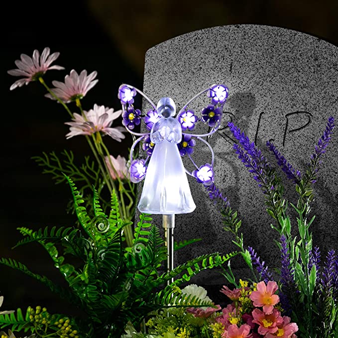 [LAST DAY -49% OFF]Waterproof 👼 Solar Angel lights🌳