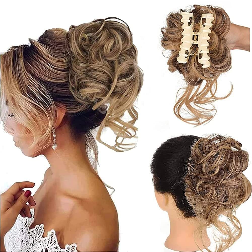 Buy 1 Get 1 Free - Curly Bun Hair Claw Clips